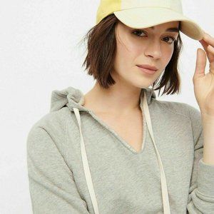 J.Crew Garment-dyed V-neck hoodie original cotton